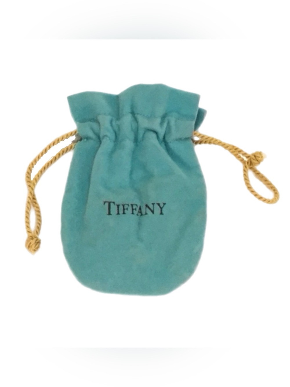 Tiffany Blue Suede Cloth Drawstring Gift Bag